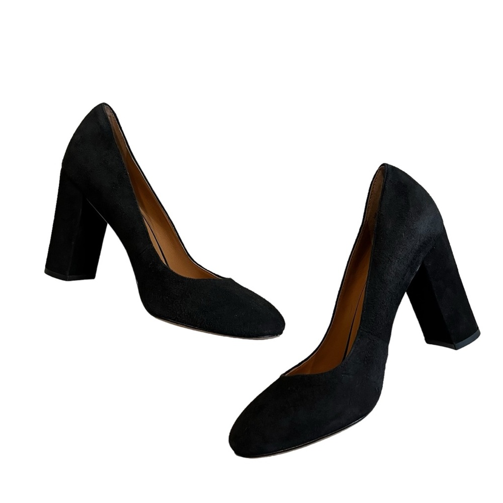 J. McLaughlin Mila Black Suede Pumps, Sz 6